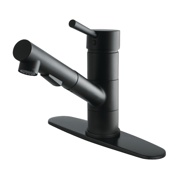 Gourmetier LS8400DL Concord Single-Handle Pull-Out Kitchen Faucet, Matte Black LS8400DL - main